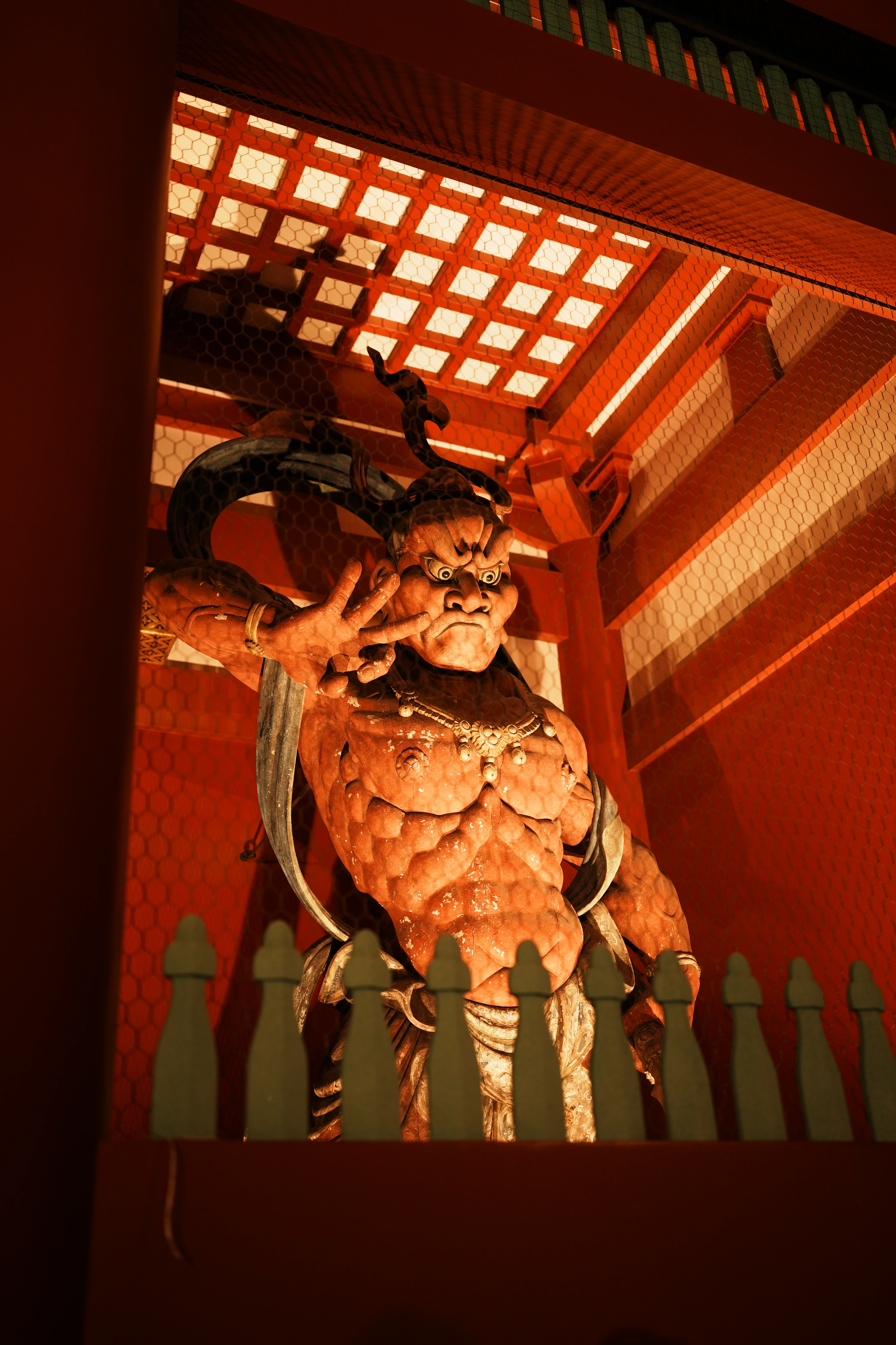 Details in the temple shadows